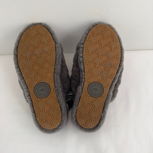 UGG Fluff Yeah gray‎ slippers/slides - Picture 5 of 6